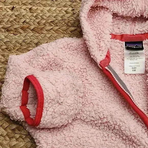 Pink Patagonia Baby Sleeper Zipper Outfit Size 6 Month Baby Girl-A1 - Picture 3 of 8